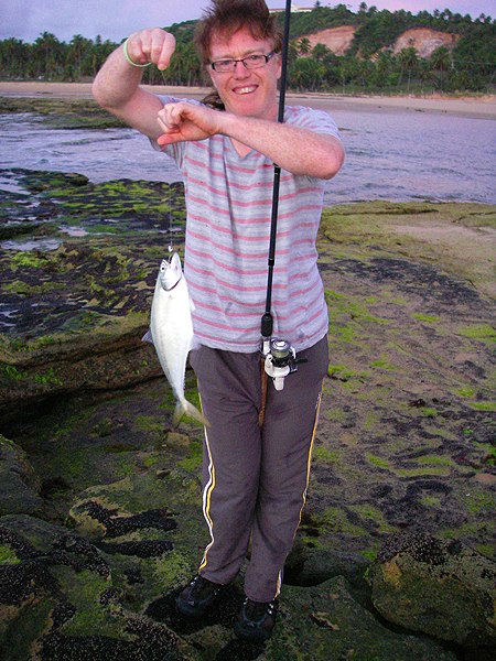 Richard's lures certainly picked up better fish.