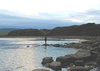 These three fly fishermen were on a Dorset coast at dawn a couple of weeks back.  How things have changed! .