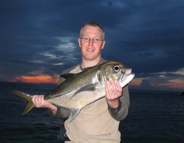 He has picked it up. What a fish.