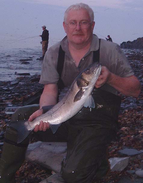 Despite his sprint to escape being buried Nigel managed this stonking bass on a plug.