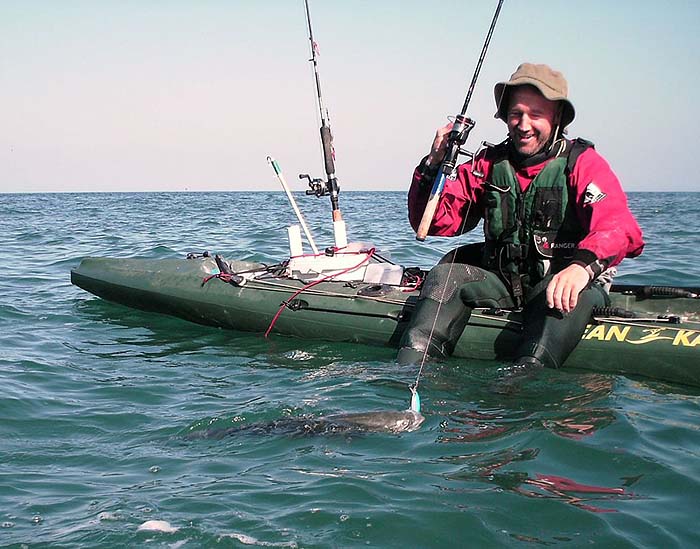 He looks as though he's enjoying it.