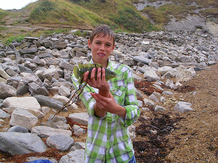 The whole thing turned into a bit of a competition but they both caught plenty of wrasse.