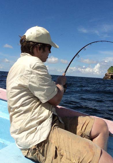 Even from the boat on light gear it is magic.