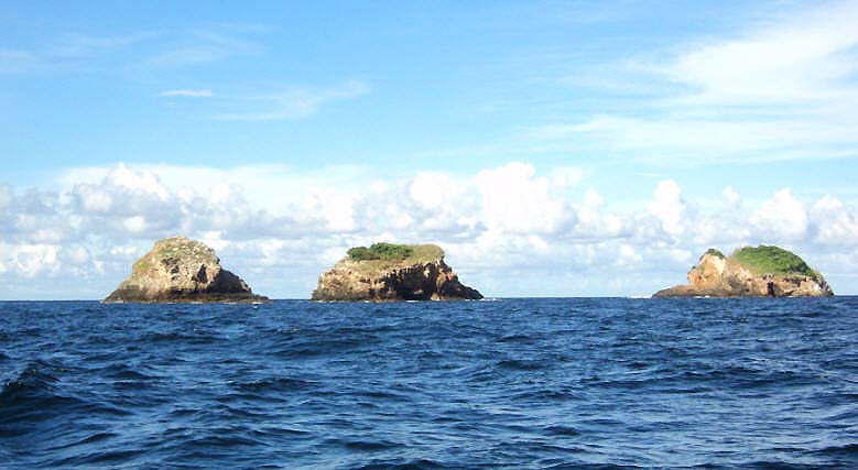 These rocks aren't all that far from the shore but it's always pretty bumpy out there.