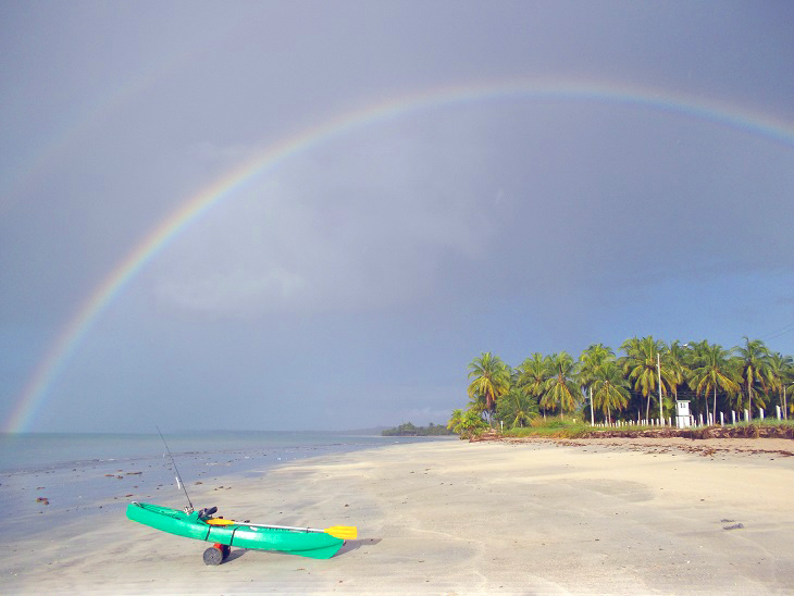 All set to go for a quick paddle.
