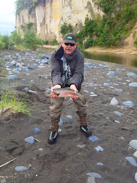 A.B. with a Duck Pond fish.